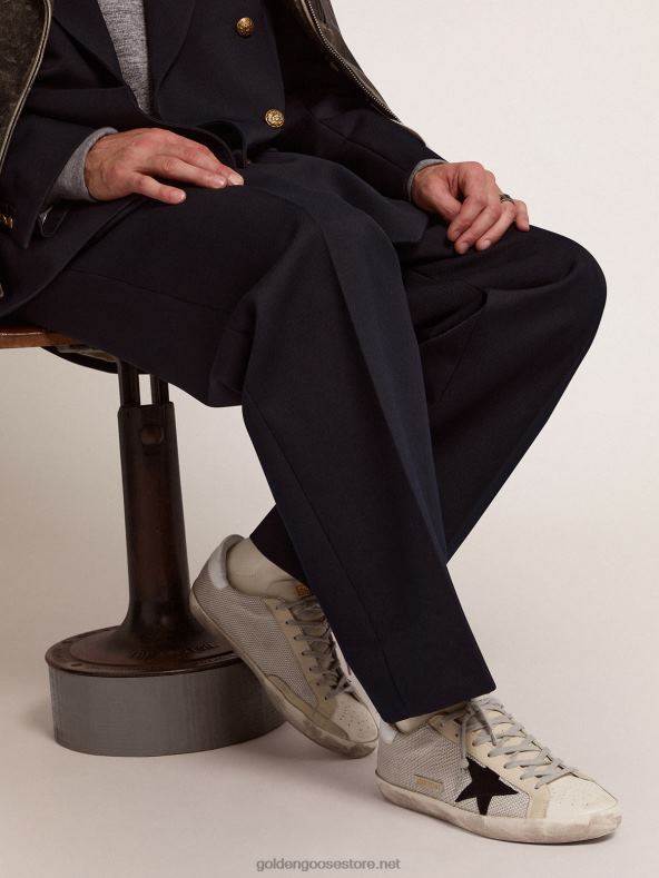 mehed Super-star tossud nahast võrksisugaGolden Goose B6B0T585