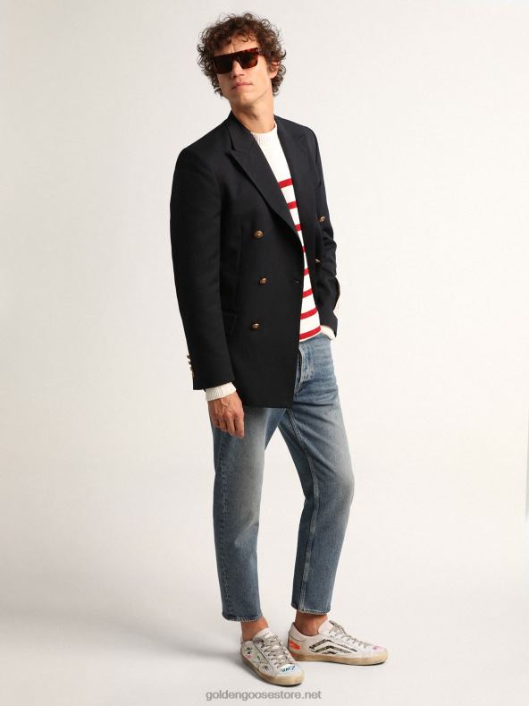 mehed superstaar Dream maker tossud valget värvi tagurpidi konstruktsiooniga ja peidetud mitmevärviliste detailidegaGolden Goose B6B0T552