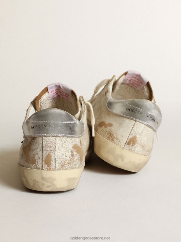 mehed superstaar tossud suitsuse helesinise nahktähe ja hõbedase metalliknahast kontsagaGolden Goose B6B0T522