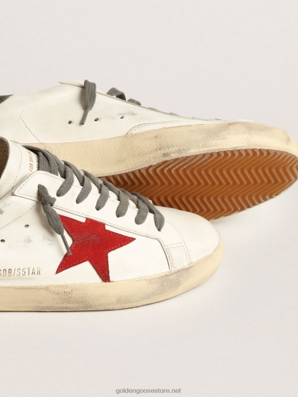 mehed supertäht punase seemisnahast tähe ja rohelise nahast kontsagaGolden Goose B6B0T648