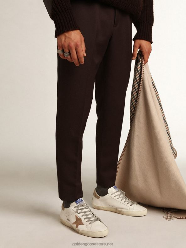 mehed supertäht tubaka seemisnahast tähe ja beeži kontsagaGolden Goose B6B0T682