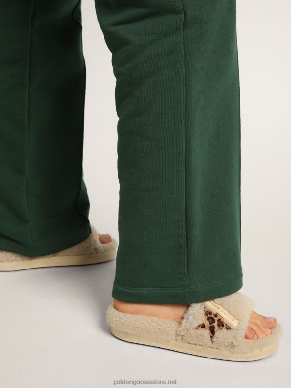 naised Poolstar beežis shearlingis leopardimustrilise poni nahatähegaGolden Goose B6B0T432