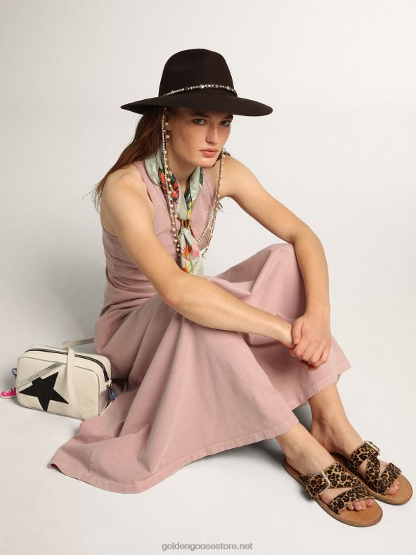 naised margaret lamedad sandaalid leopardimustrilisest poni nahastGolden Goose B6B0T437