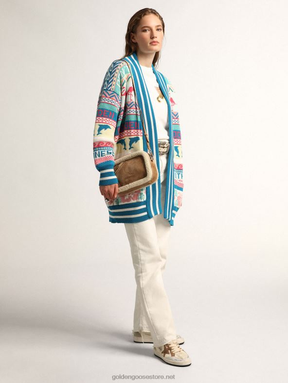 naised seemisnahast tähtkott, ääristatud äärisegaGolden Goose B6B0T477