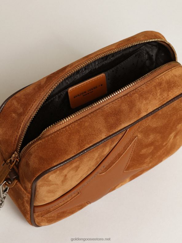 naised tärnikott tubakavärvi seemisnahast toon-toonis nahast tähegaGolden Goose B6B0T486