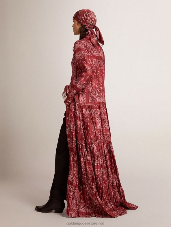 naised Burgundia kollektsiooni särkkleit paisley mustrigaGolden Goose B6B0T1023