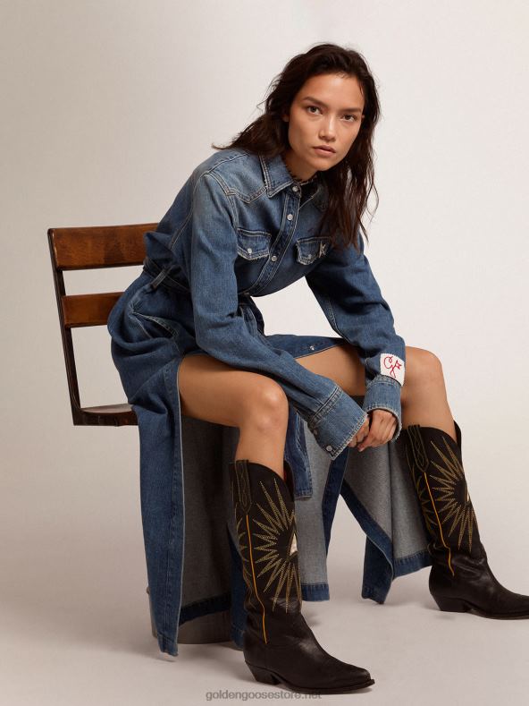 naised denimsärk kleitGolden Goose B6B0T1027