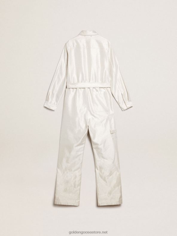 naised kuldne valge teksakombinesoon B6B0T926