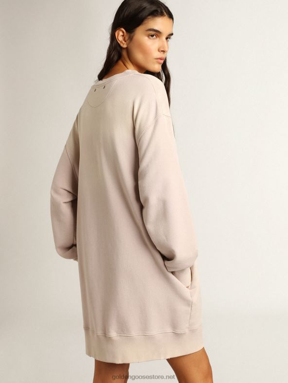 naised distressed-viimistlusega kahvaturoosa dressipluusGolden Goose B6B0T968