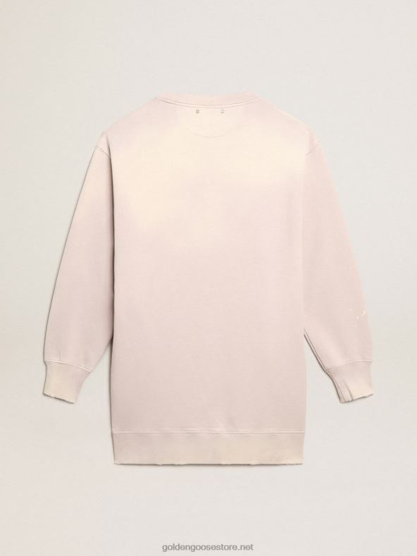 naised distressed-viimistlusega kahvaturoosa dressipluusGolden Goose B6B0T968