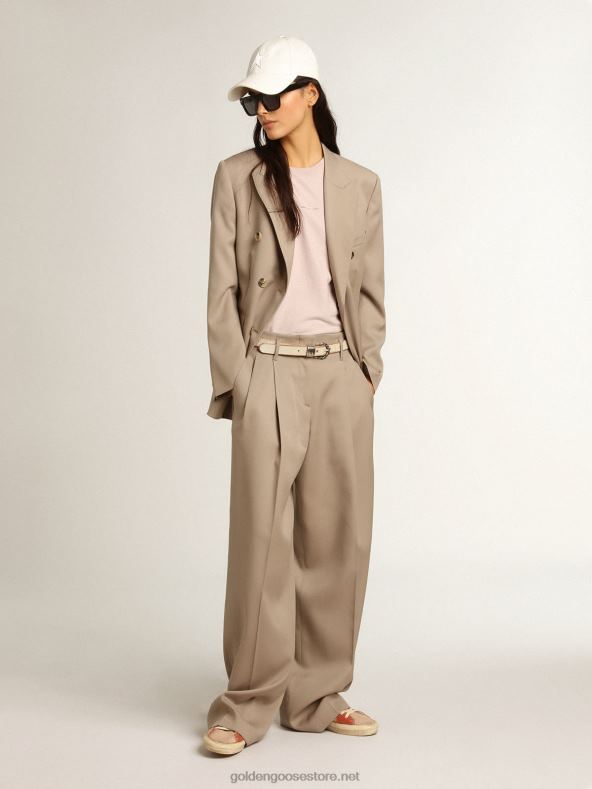 naised helebeeži villasest gabardiinist kaherealine bleiserGolden Goose B6B0T915