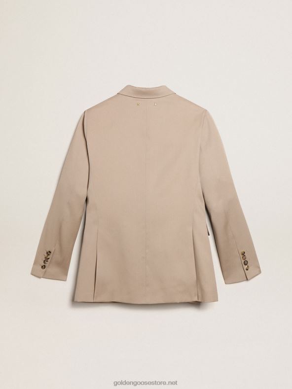 naised helebeeži villasest gabardiinist kaherealine bleiserGolden Goose B6B0T915