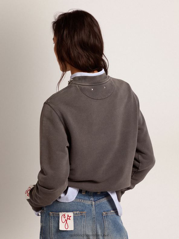 naised kollektsiooni dressipluus antratsiithalli värvi kabošoni kristallidegaGolden Goose B6B0T956