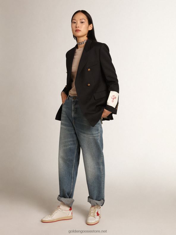 naised kollektsiooni pullover helepruunist meriinovillastGolden Goose B6B0T1003