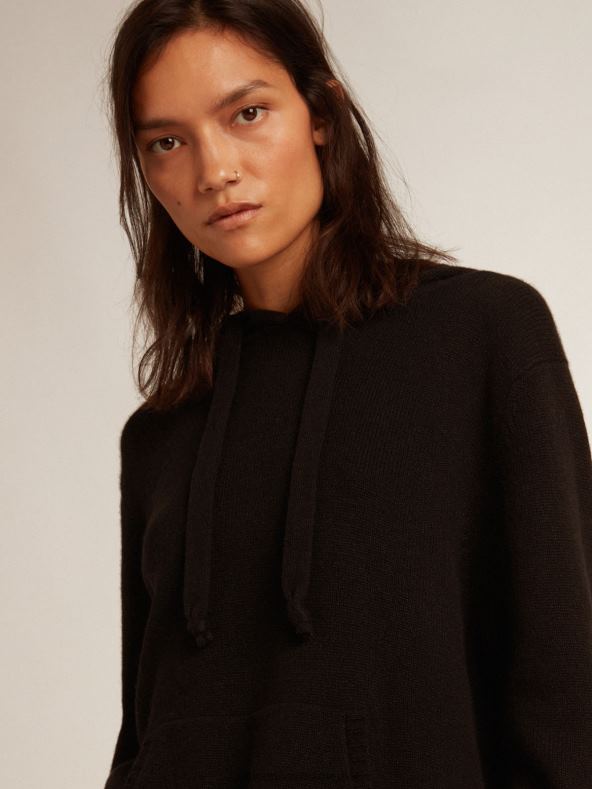 naised must kašmiirist kapuutsiga dressipluusGolden Goose B6B0T986