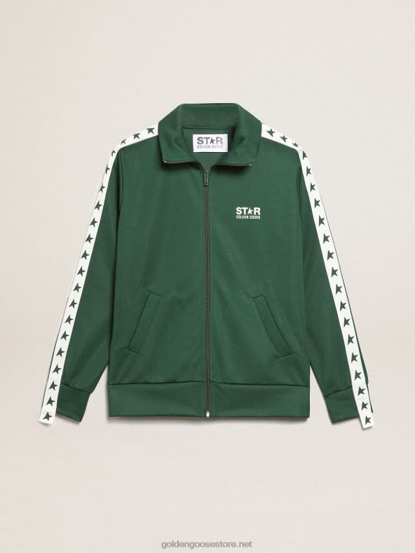 naised roheline lukuga dressipluus valge riba ja kontrastsete tärnidegaGolden Goose B6B0T967