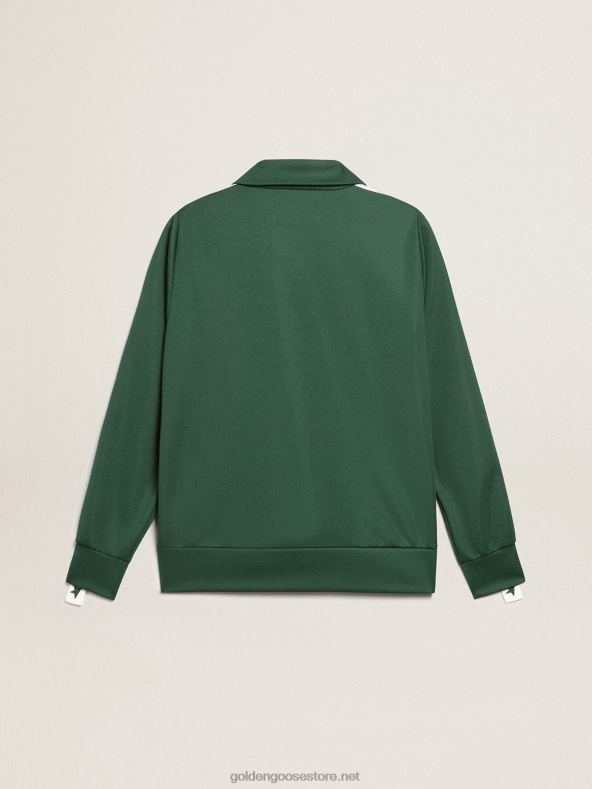 naised roheline lukuga dressipluus valge riba ja kontrastsete tärnidegaGolden Goose B6B0T967