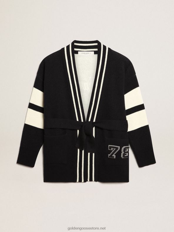 naised sinine travel kollektsiooni kardigan vööga vöökohalGolden Goose B6B0T985