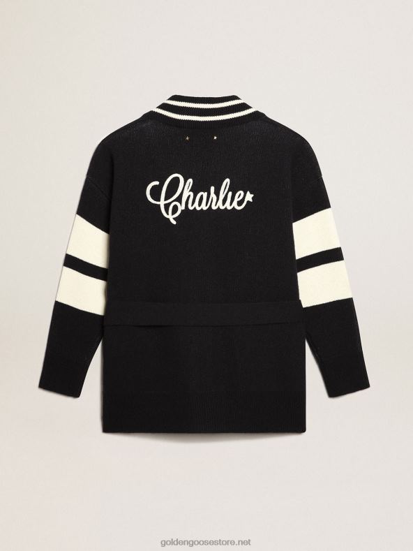 naised sinine travel kollektsiooni kardigan vööga vöökohalGolden Goose B6B0T985