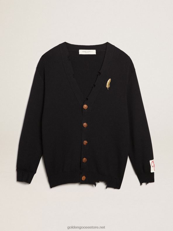 naised tumesinine puuvillane kardiganGolden Goose B6B0T921