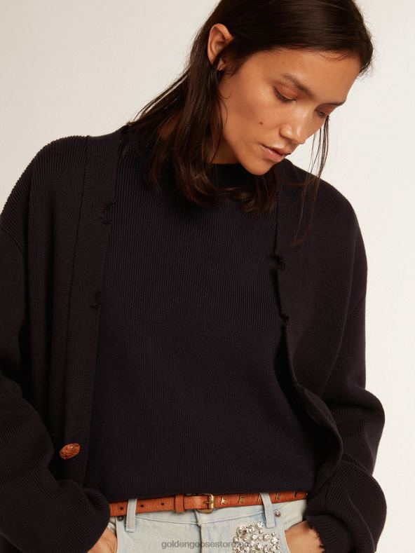 naised tumesinine puuvillane kardiganGolden Goose B6B0T921