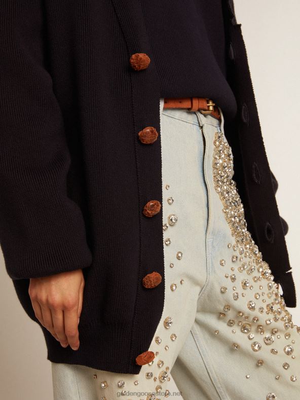 naised tumesinine puuvillane kardiganGolden Goose B6B0T921