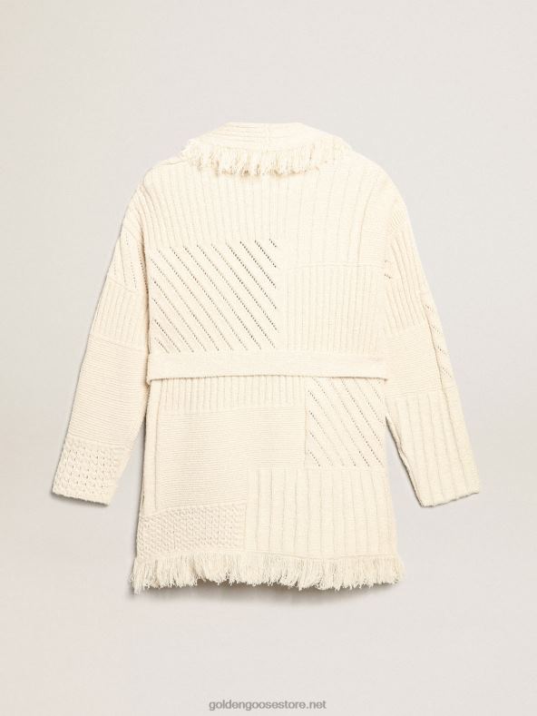 naised vööga papüürusevärvi puuvillane kardiganGolden Goose B6B0T959