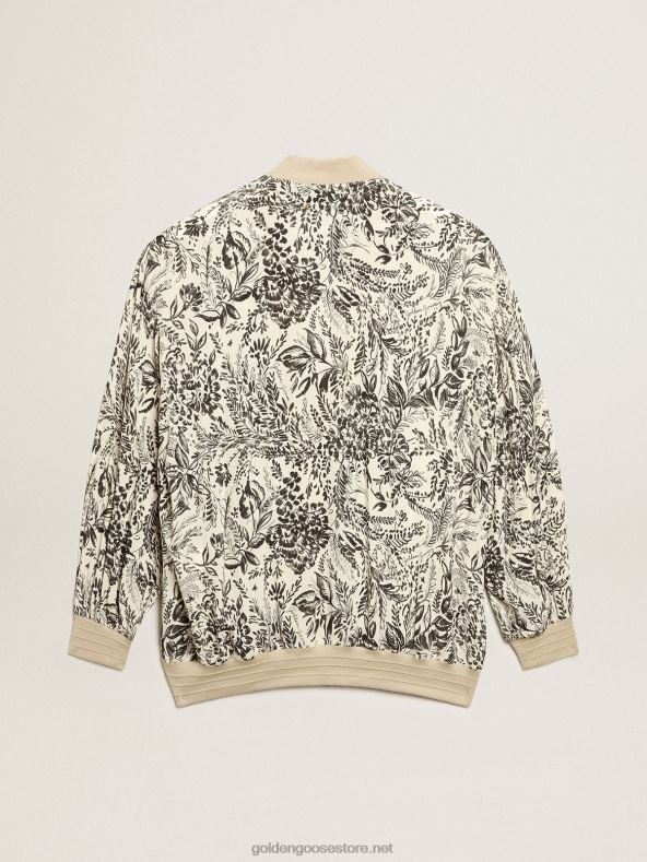 naised valge viskoosist kardigan toile de jouy trüki ja tikandigaGolden Goose B6B0T1047