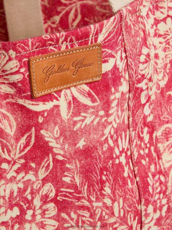 naised kuldne kuurordi kapslikollektsiooni lõuendist ookeanikott vintage punases kontrastsusega B6B0T456