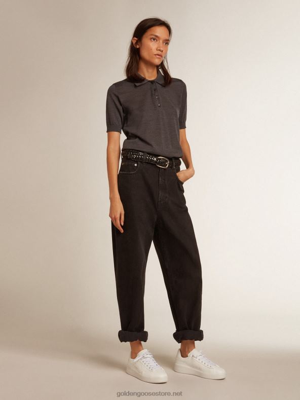 naised antratsiitmeriinovillasest polosärkGolden Goose B6B0T973