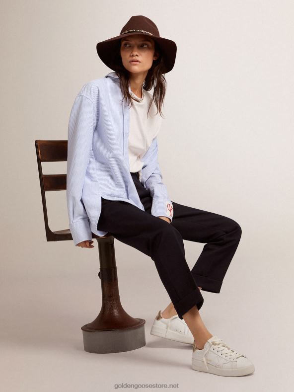 naised helesiniste kommitriipudega särkGolden Goose B6B0T1061