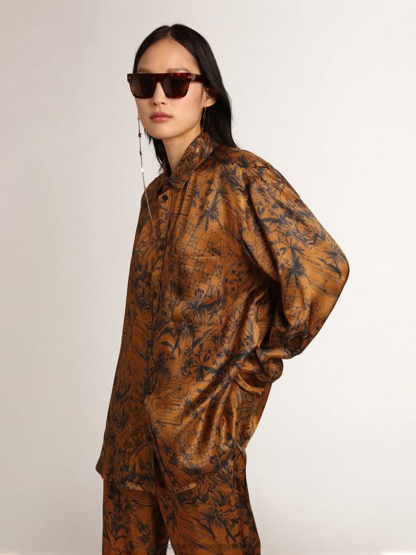 naised travel collection poiss-sõbrasärk, kuldpruun märkmikutrükigaGolden Goose B6B0T1002