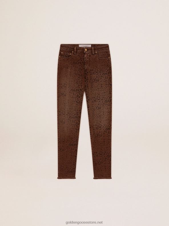 naised Kollektsiooni kitsad teksapüksid loomade trükigaGolden Goose B6B0T933