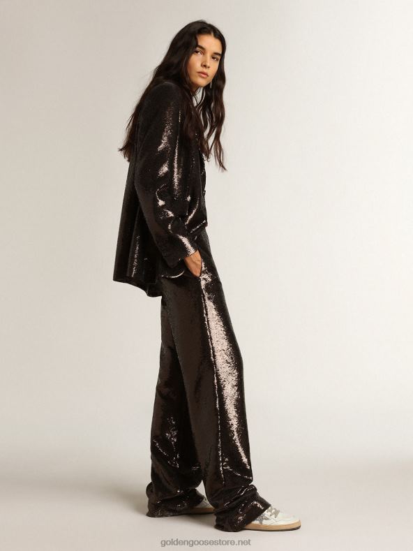 naised hallid püksid üleni litritegaGolden Goose B6B0T941