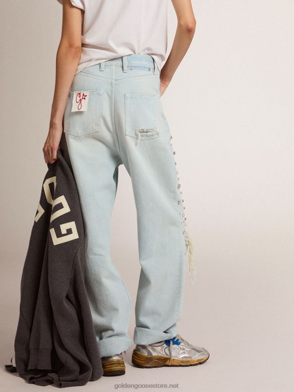 naised kollektsiooni pleegitatud kabošoni kristallidega kim teksadGolden Goose B6B0T927