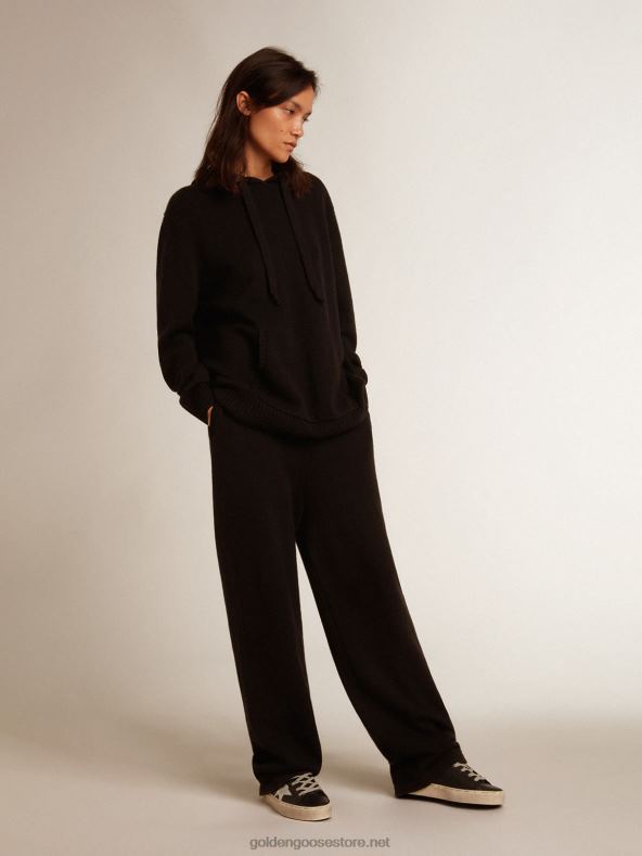 naised mustad kašmiirist jooksupüksidGolden Goose B6B0T929