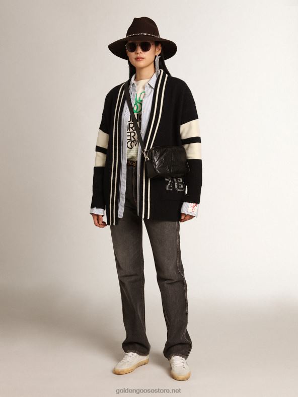 naised travel collection kivipestud efektiga mustad frida teksadGolden Goose B6B0T939