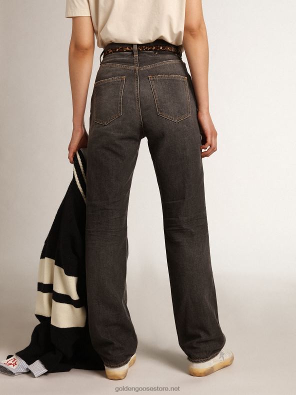 naised travel collection kivipestud efektiga mustad frida teksadGolden Goose B6B0T939