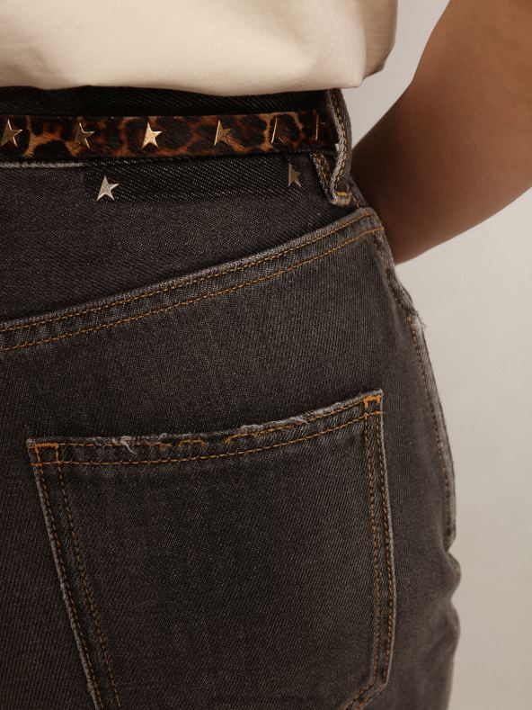 naised travel collection kivipestud efektiga mustad frida teksadGolden Goose B6B0T939