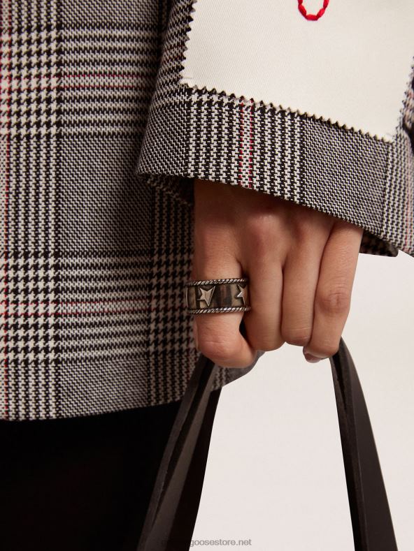 naised Ajatu jewelmates kollektsiooni lintsõrmus antiikse hõbedase värvigaGolden Goose B6B0T322