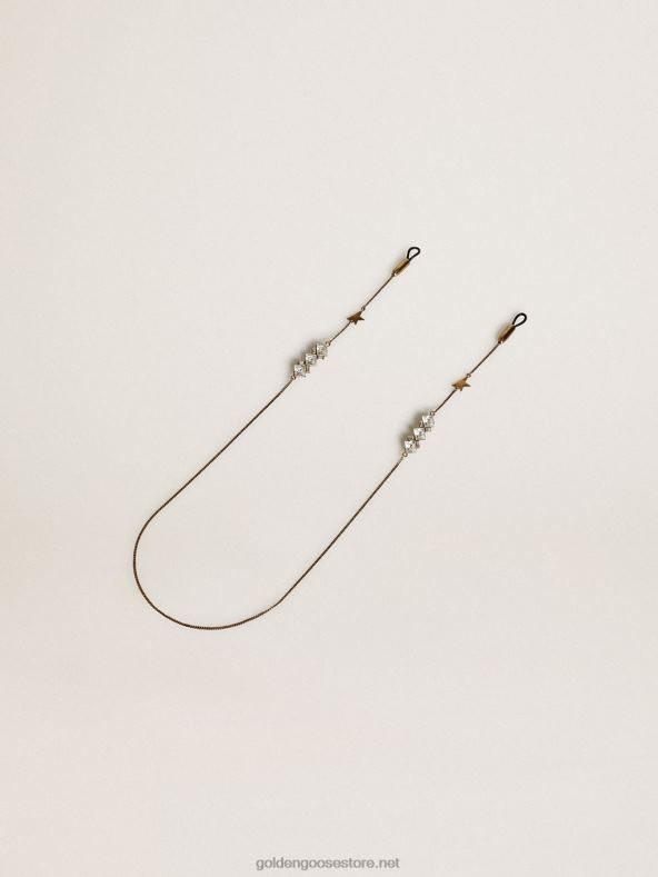 naised deco jewelmates kollektsiooni prillide kett vanakuldset värviGolden Goose B6B0T332