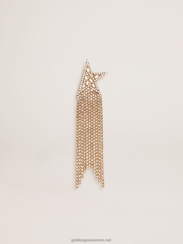 naised star jewelmates kollektsiooni ühe tilga kõrvarõngas vanakulla värvi dekoratiivsete kristallidegaGolden Goose B6B0T291