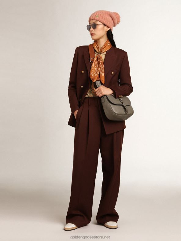 naised Matkakollektsioon kahvaturoosa villane pompooniga nokamütsGolden Goose B6B0T393