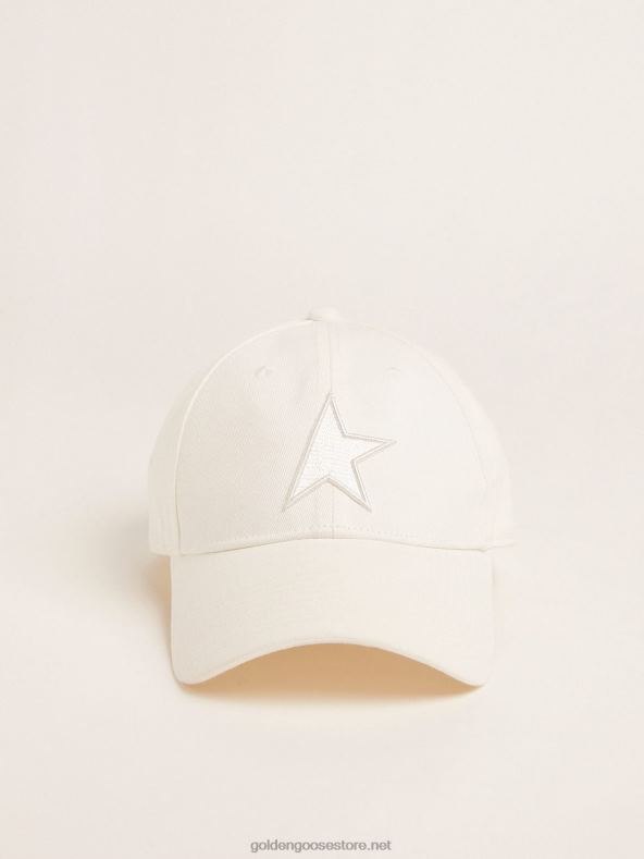 naised papüürusvalge tähega pesapallimütsGolden Goose B6B0T379