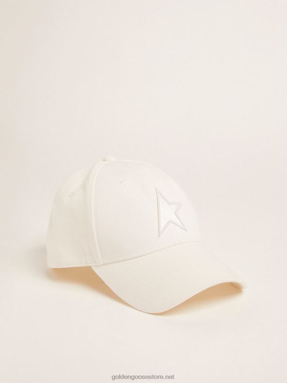 naised papüürusvalge tähega pesapallimütsGolden Goose B6B0T379