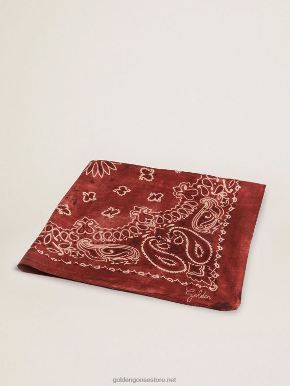naised Paisley mustriga Burgundia sallGolden Goose B6B0T412