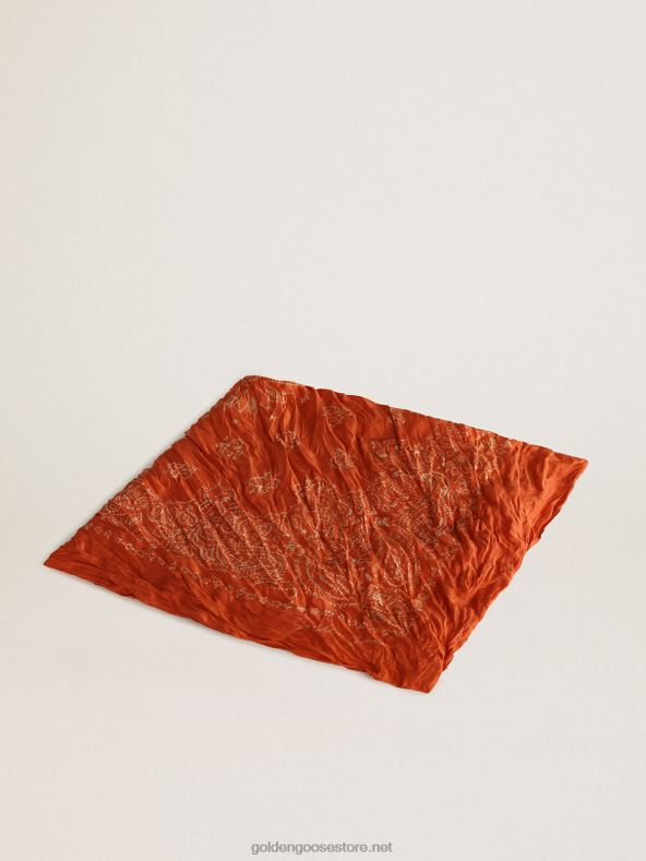 naised täpilise paisley mustriga roostevärvi sallGolden Goose B6B0T357