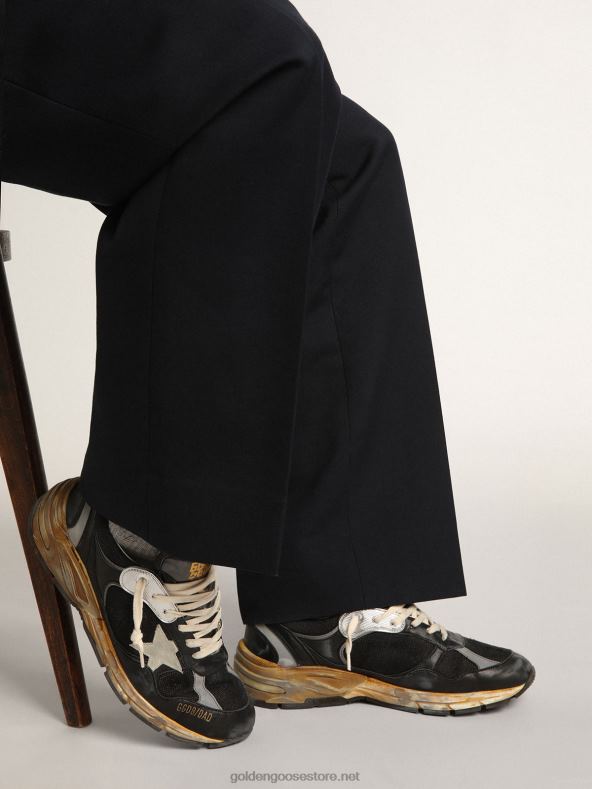 naised dad-star tossud mustast võrgust ja nappa nahast jäähalli seemisnahast tähegaGolden Goose B6B0T21