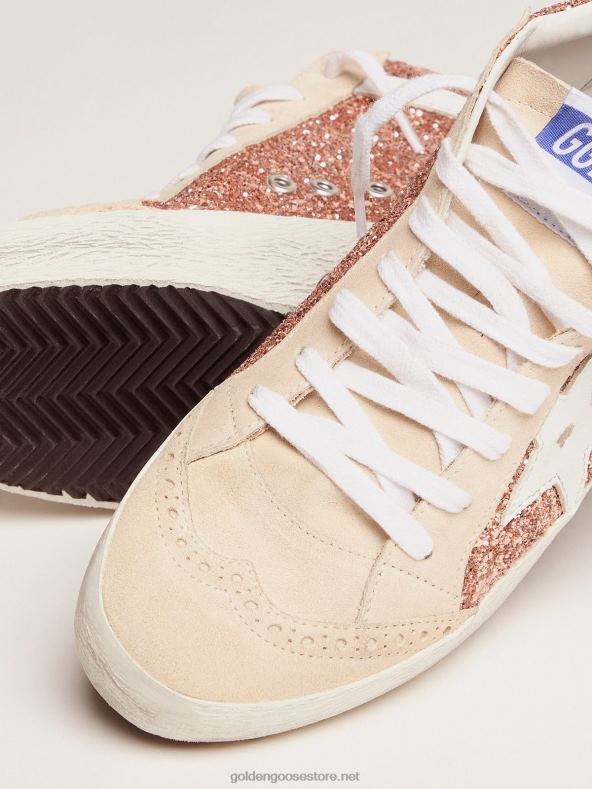 naised mid star tossud roosa-kuldse säragaGolden Goose B6B0T58