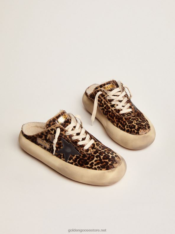 naised space-star sabot kingad loomamustriga poni nahast koos sääriva voodrigaGolden Goose B6B0T72